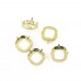 3010OS fat square Stones metal claw Settings